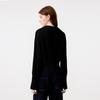 FivePlus Women's Slim Fit V-Neck Knit Sweater with Woven Chain Detail
