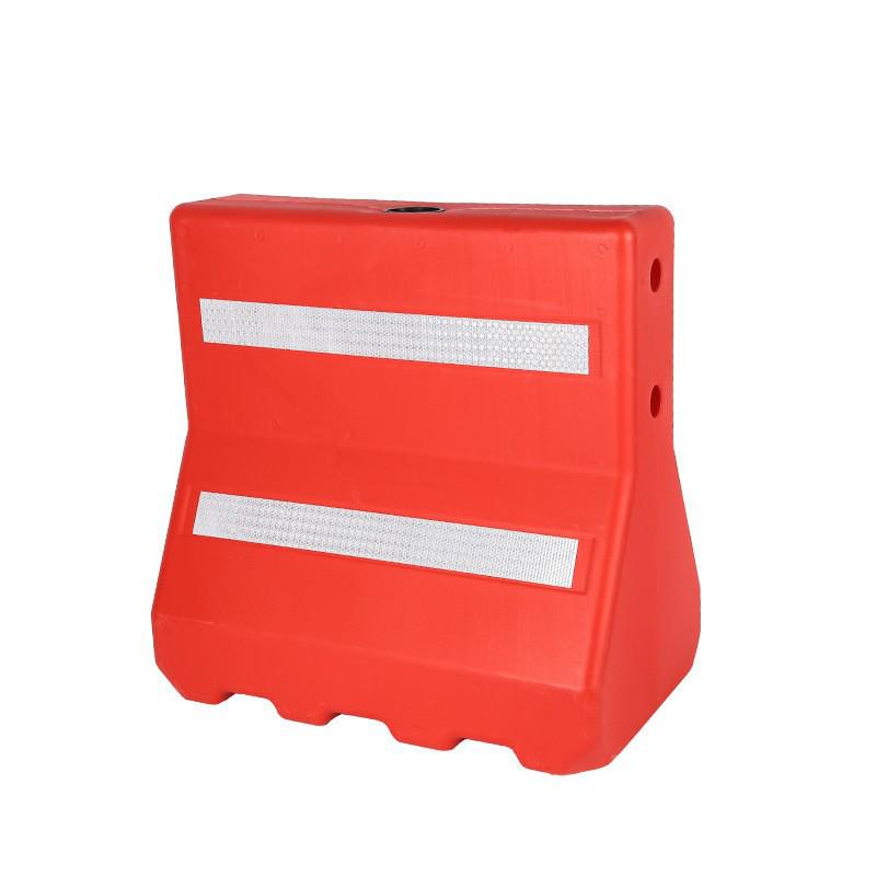 

56x56 cm Reflective Traffic Barrier: Collapsible, Water-Filled Isolation Bollard Complete
