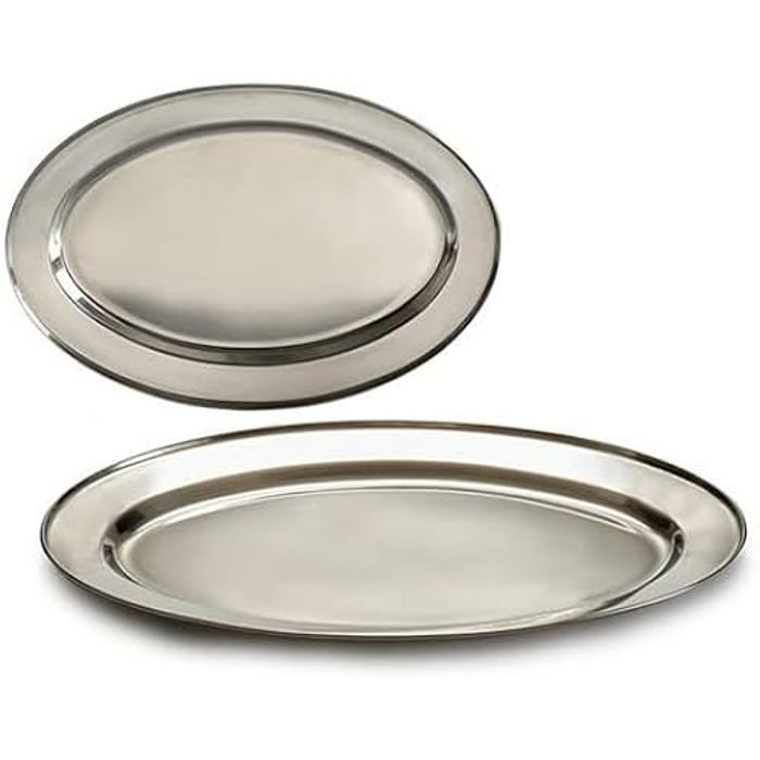 Plateau - Kinvara - Lot de 24 - Acier Inoxydable - Multicolore - 35 x 24 x 13 cm