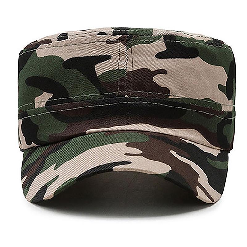 Camouflage Baseball Cap Hat Men Women Tactical Flat Cap Hat Outdoor Sports