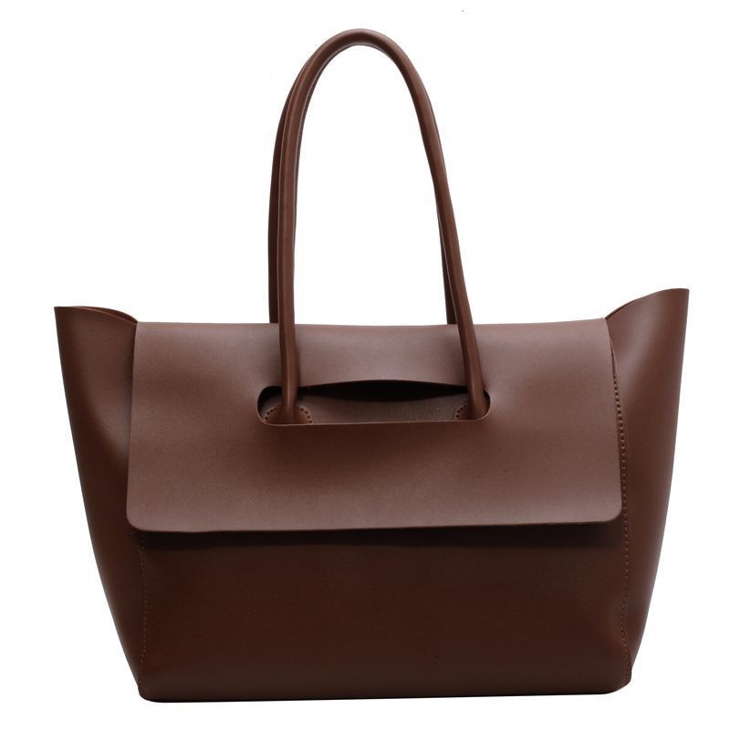 High-end large bag women's bag, new trendy Korean version large-capacity handbag, autumn and winter retro commuter tote bag