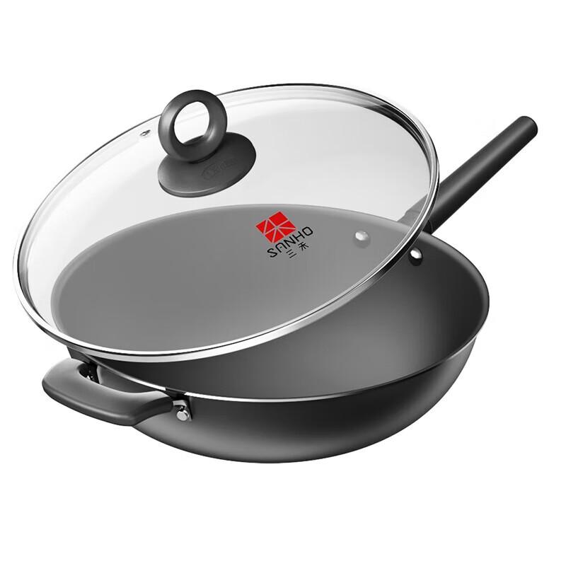 Sanhe Micro-Nano Coating-Free Non-Stick Titanium Alloy Wok
