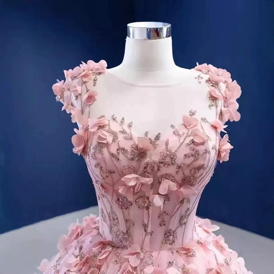 Evening dress 1011 New host art test performance Bridal wedding toast dress Luxury and thin solo tutu