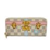 Used 12564 Portefeiulle Clemence N60109 7940 LV logo trompe l'oeil Damier As summer trunk Rose Ballerine Ladies from