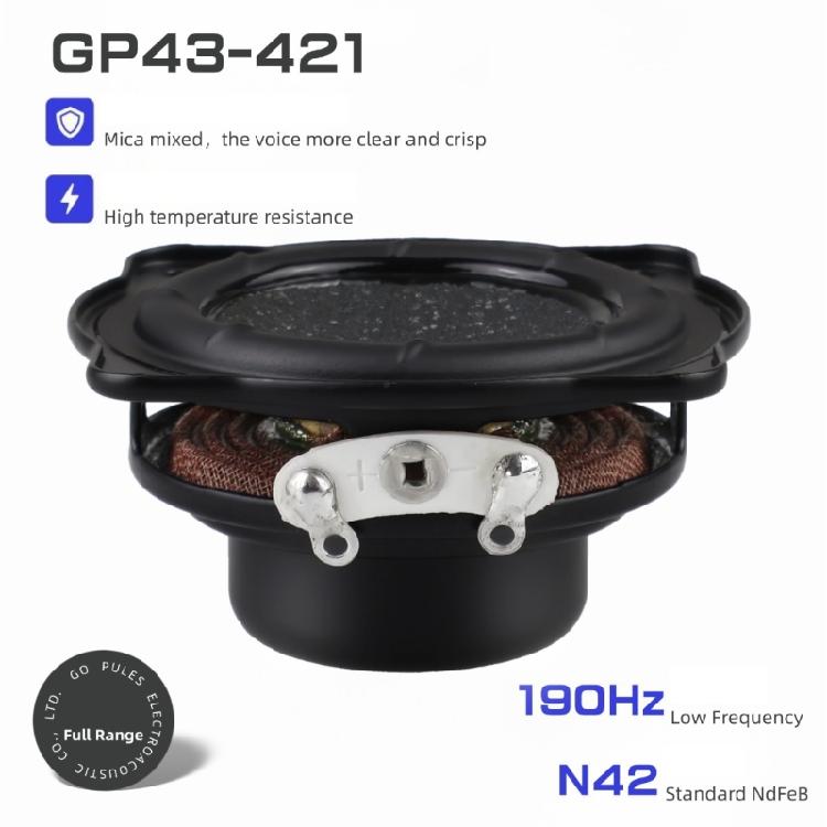 High Efficiency 4Ohm 3W Miniature Speaker 1.7Inch Double Magnetic Design 16Core Technology Enhances Low Frequency Out