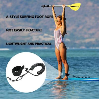 Aufgerollte SUP-Leine, Paddleboard-Surfbrett-Leine, Stay on Board, Knöchelgurt, Legrope-Gurt für Paddleboard, Shortboard