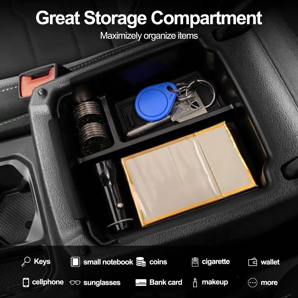 ABS Center Armrest Box Storage Organizer For Volkswagen Taos -2025