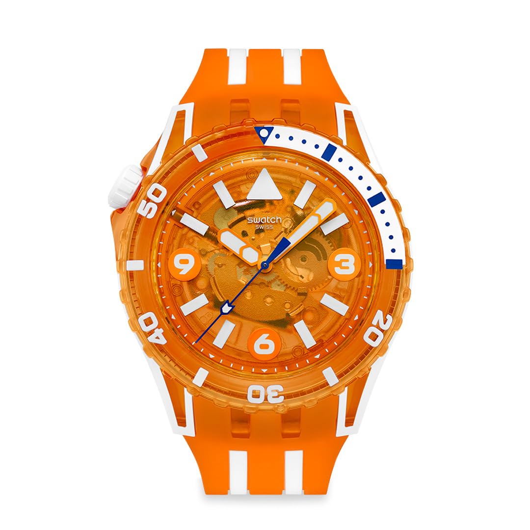 SCUBAQUA PACIFIC SEA NETTLE Watch SSCU09O100 Unisex Adult Orange [Swatch] оранжевый
