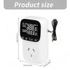 Digital Temperature Controller Outlet Socket Heating Cooling Thermostat With Timer Switches for Refrigerator Aquaculture