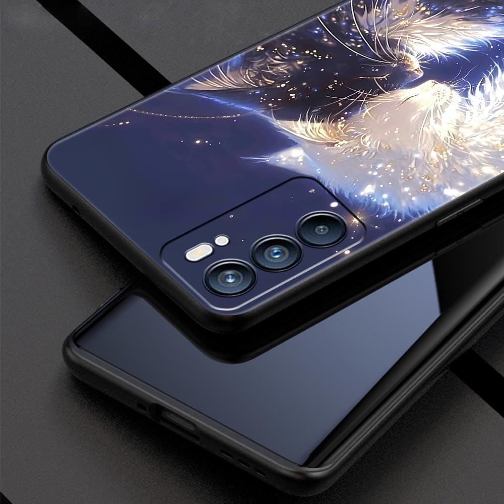 Cartoon Kunst Telefoonhoesje Voor Oppo Reno 13 12 11 10 7 F Find X5 X6 A98 A80 A79 A78 A57 A54 A31 A17 Pro 5G Zachte TPU Cover Fundas Tas