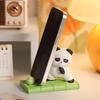 Creative Panda Resin Phone Stand Cartoon Desktop Portable Tablet Stand Home Cute Fun Ornament Gift Cartoon Panda Ornament