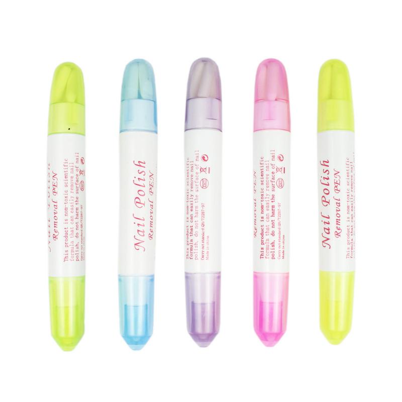 Nail Art Polish Remover Pen: 5 Colors for Easy Clean-Up and Stain Removal