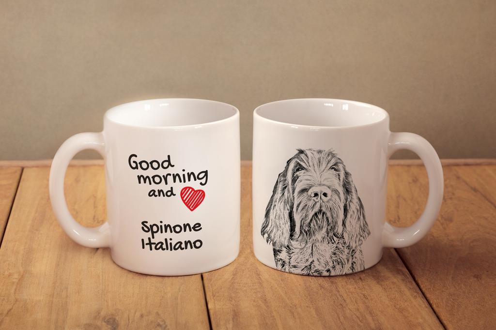Italský spinone, Spinone Italiano, Bracco Spinoso - hrnek se psem, personalizovaný hrnek s potiskem, klasický dárek pro každého od značky Art-Dog