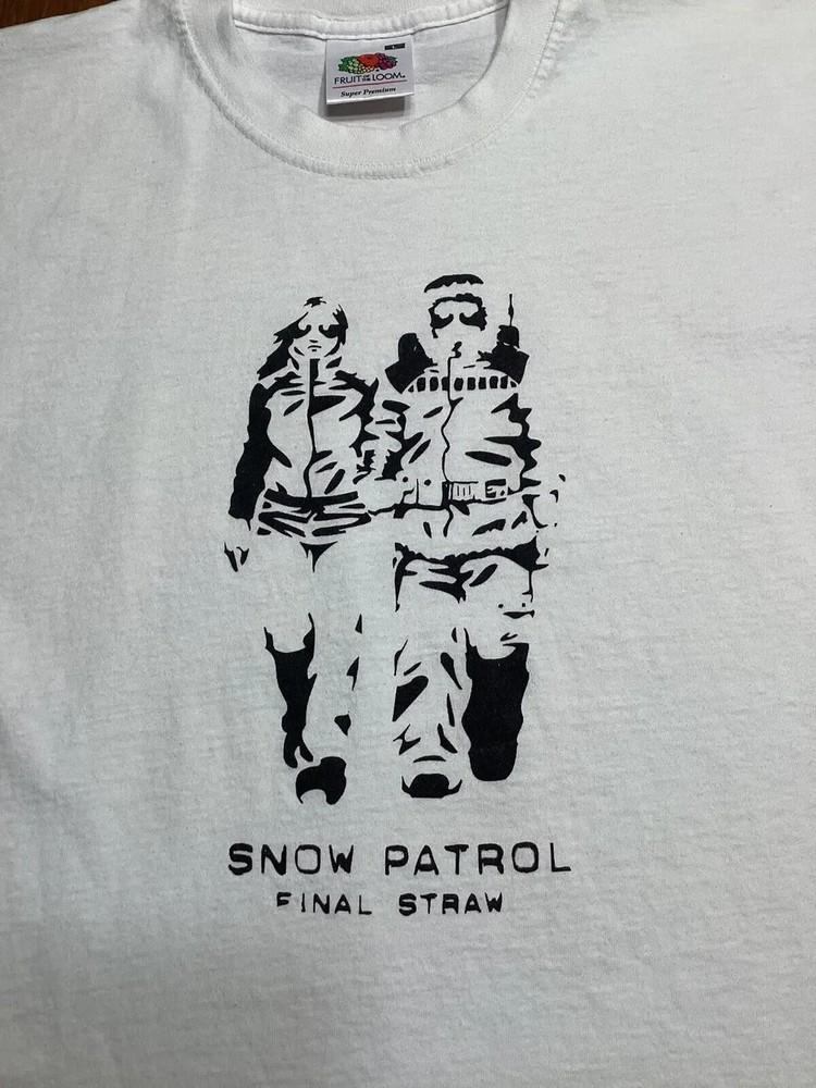 Винтажная хлопковая футболка Snow Patrol для унисекс, все размеры M667 S