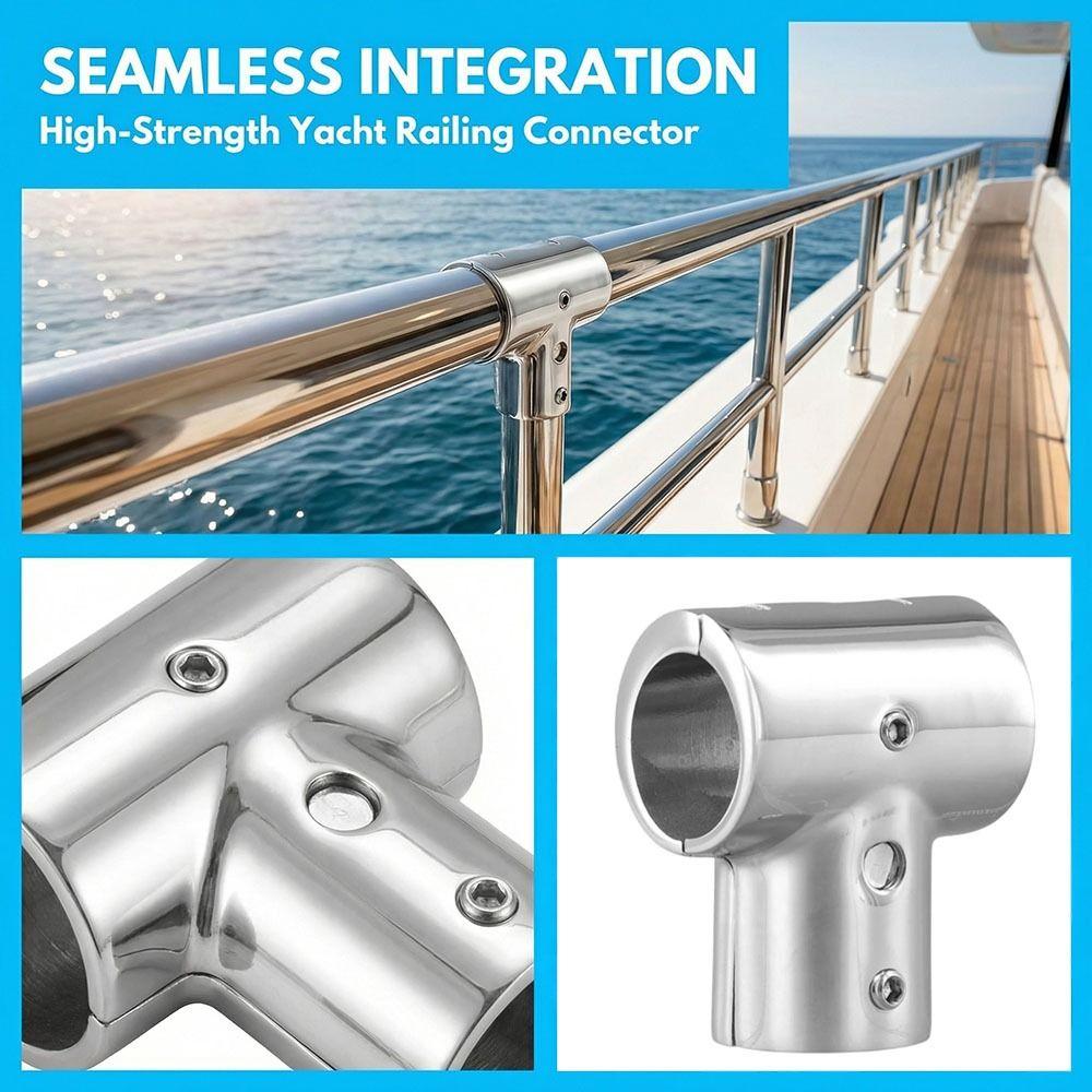 316 Stainless Steel Boat Hand Rail Fittings Stainless Steel Tee  Marine Environments