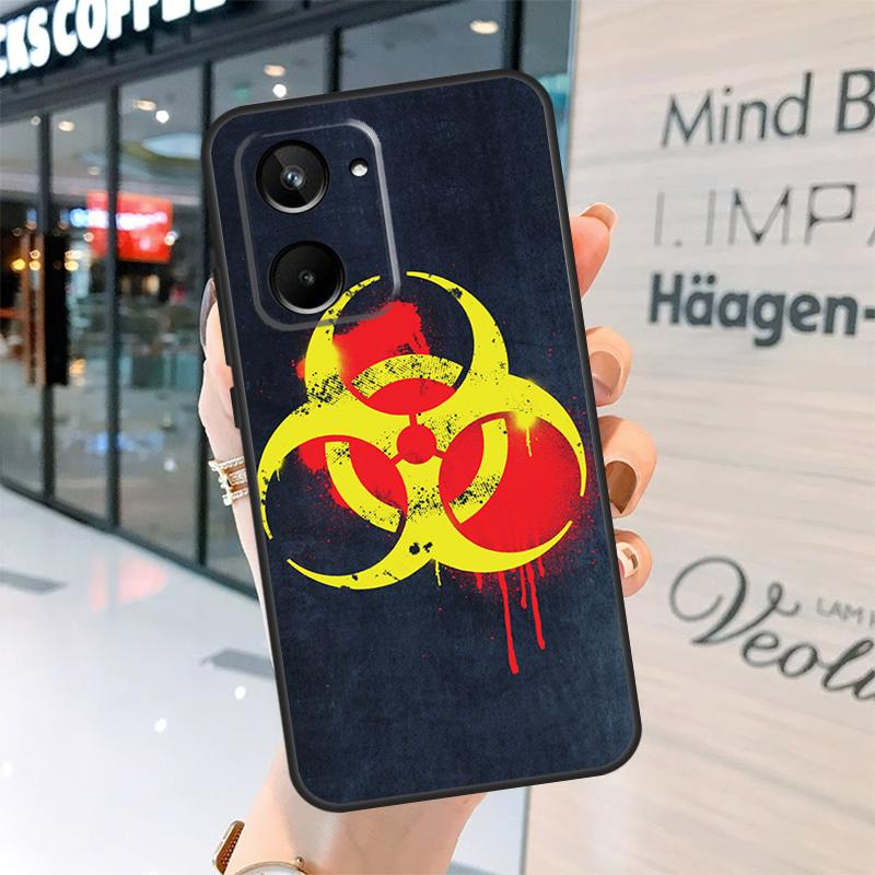 Biohazard Symbol Logo Case For Realme 15 Pro 12 11 13 14 Pro Plus GT6 GT7 C55 C51 C53 C25 C63 C61 C65 C67 C71 C75