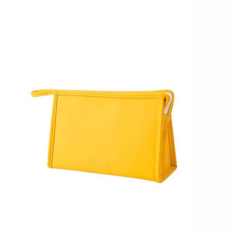 

Storage Mini Portable Bag Makeup Bag Pu Convenient And Practical Color Candy Yellow