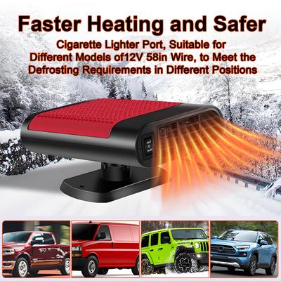 Riscaldatore per Auto Hipacool 24V 12V Riscaldamento Rapido Parabrezza Sbrinatore De-appannatore Aria Calda Purificazione Aria Rotazione 360° Accessori Interni
