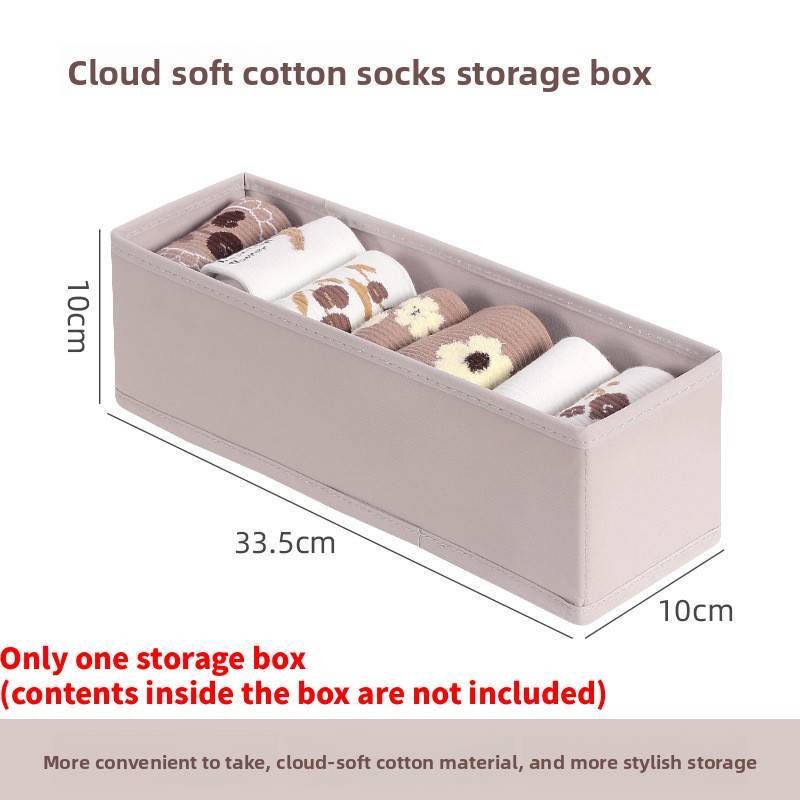 Innerwear Organizer Foldable Storage Box For Bedroom Closet And Drawer Use