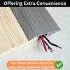 1PC 1mx7cm Carpet to Tile Floor Transition Strip Self Adhesive Wear-resistant Edging Trim Cuttable PVC Doorway Divider Strip Hou