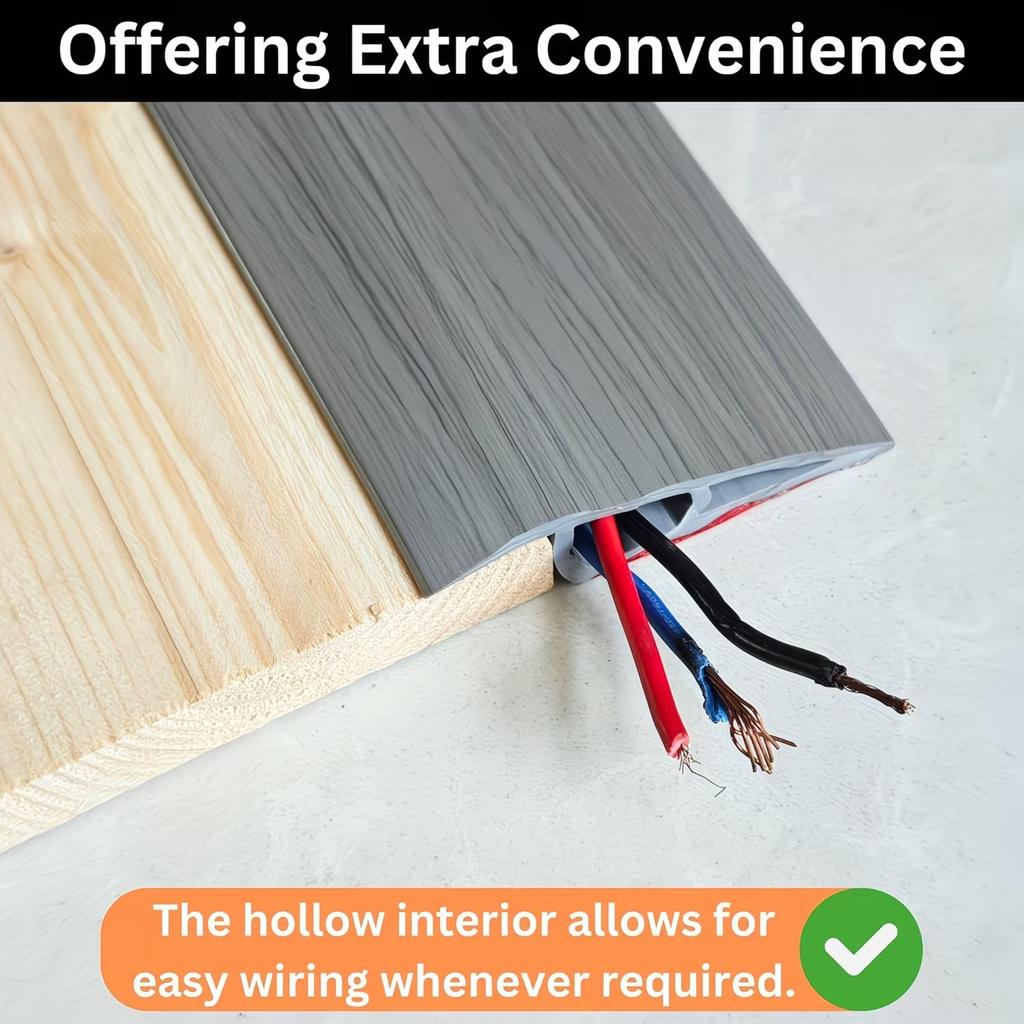 1PC 1mx7cm Carpet to Tile Floor Transition Strip Self Adhesive Wear-resistant Edging Trim Cuttable PVC Doorway Divider Strip Hou