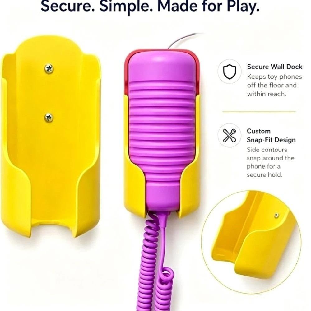 Anti-Drop Wall Mount Bracket Anti-Slip Fixed Base Telephone Receiver Lock Buckle Wall Hanging Universal Fit