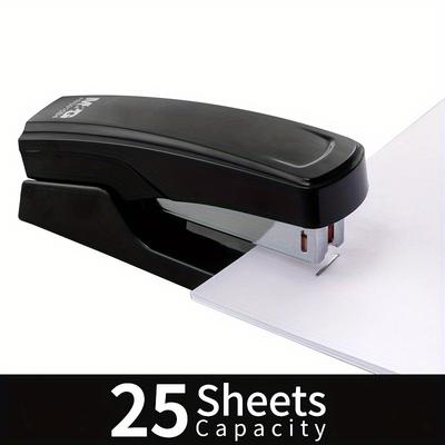 Desktop Manual Stapler, Capable of Holding 1000 Staples and Binding Up To 25 Sheets, Constructed From Various Plastics, Suitable for Office, Home