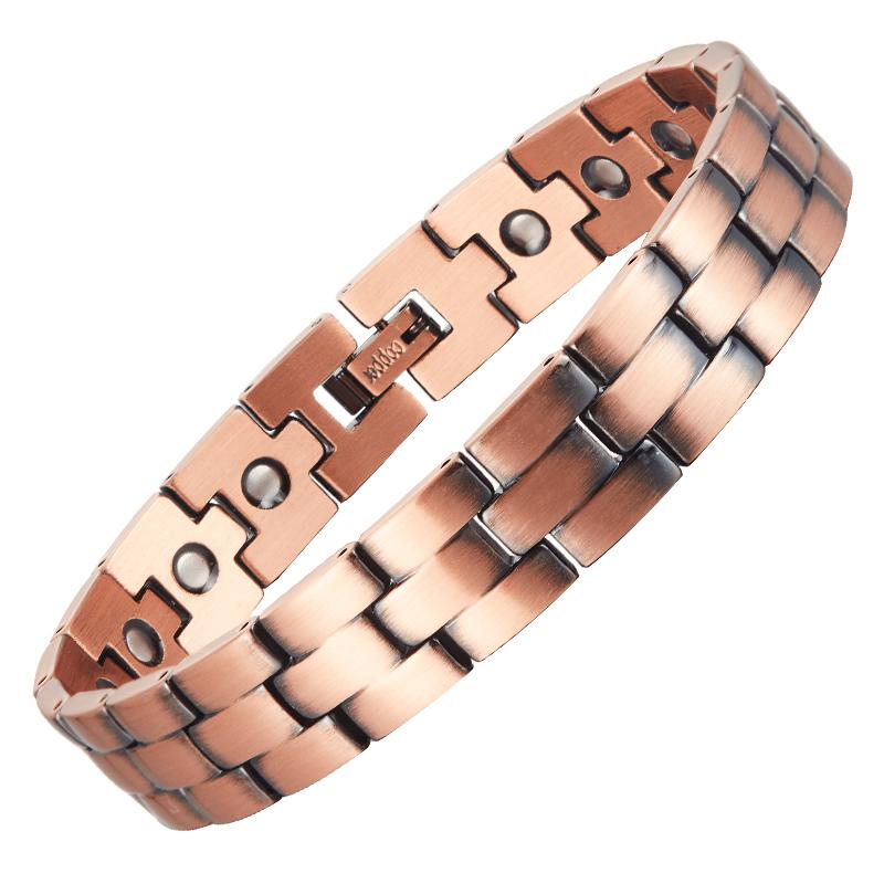 Trendy Healthy Energy Bio Magnetic 99.99 Pure Copper Bracelet for Pain Treatment Great Gift Idea Jewelry