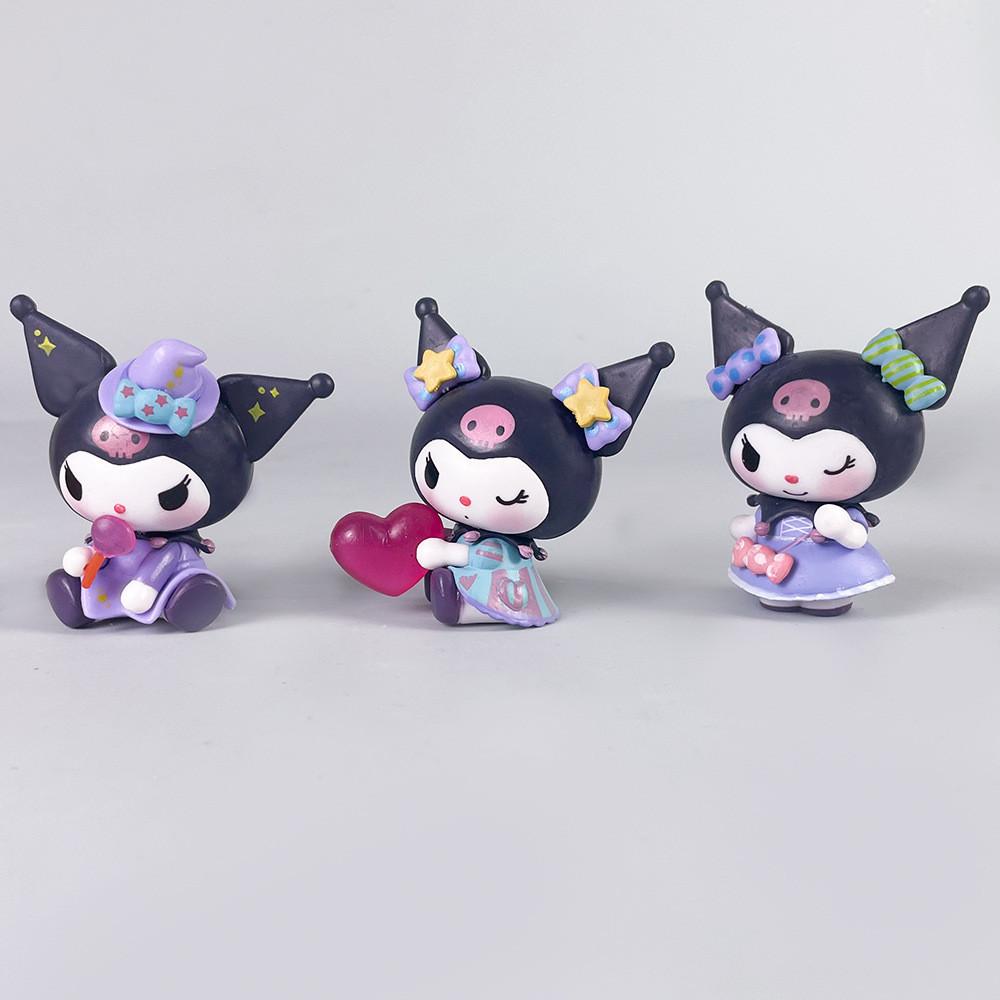 Kuromi Lucky Divination Pvc Collectible With Heart Candy Design For Gift And Decor