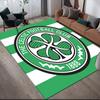 Celtic FC logo Pattern Square Carpet,Area Rug,Carpet Rug for Living Room Bedroom Sofa Playroom Decor,Non-slip Floor Mat,Holiday Birthday Gifts