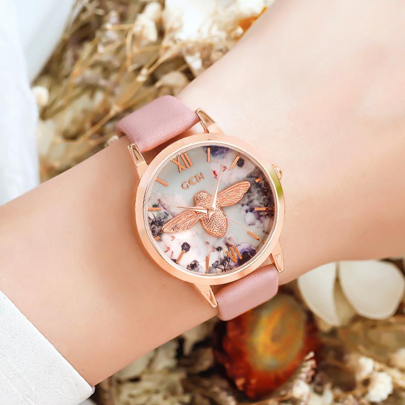 Gedi Rose Gold Ladies Watch With Quartz Movement And Water Resistance For Casual Wear