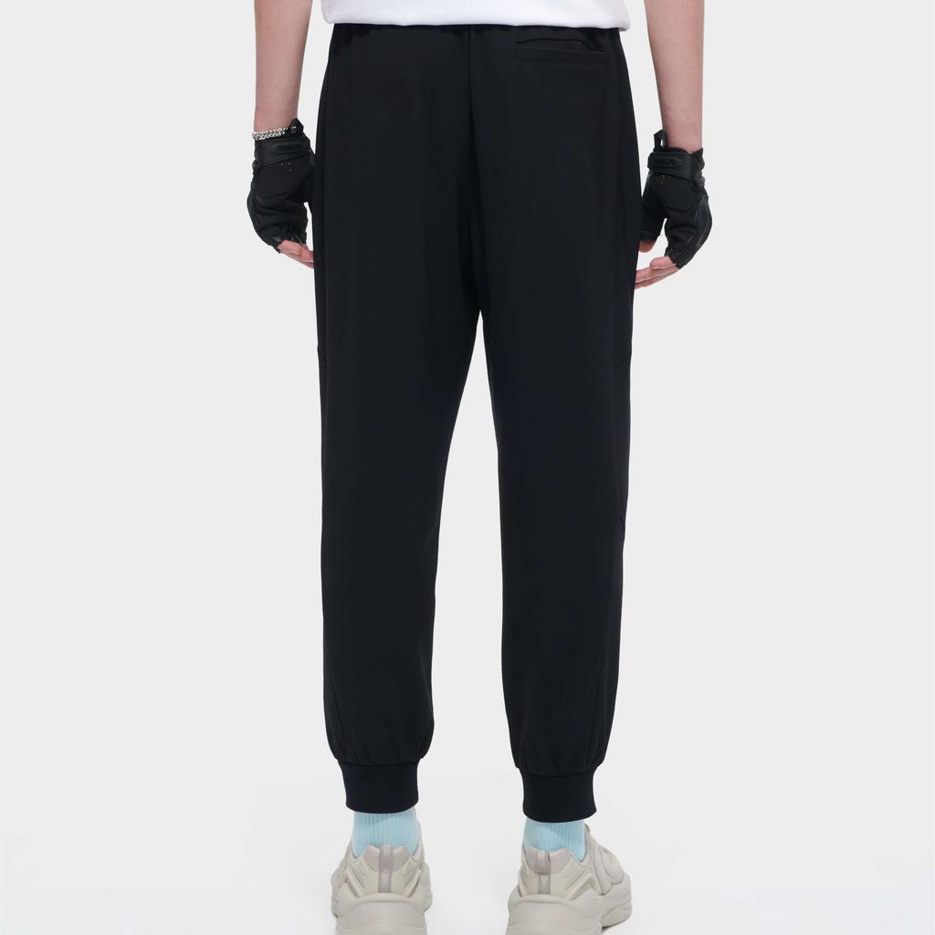 FILA FUSION Casual Pants Men's Black Moderate Cuffed Pants T11M421601FBK
