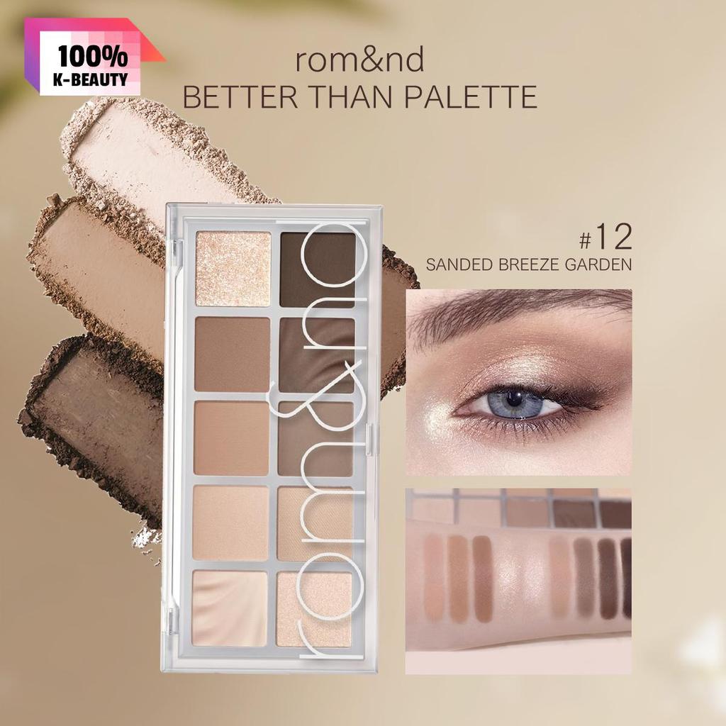 Rom&nd MELHOR QUE AS PALETAS 00-09/11-13, Inspirada no Jardim, Tons Totalmente Harmoniosos, Amigável para Iniciantes, Multiuso, K-Beauty, Maquiagem Coreana