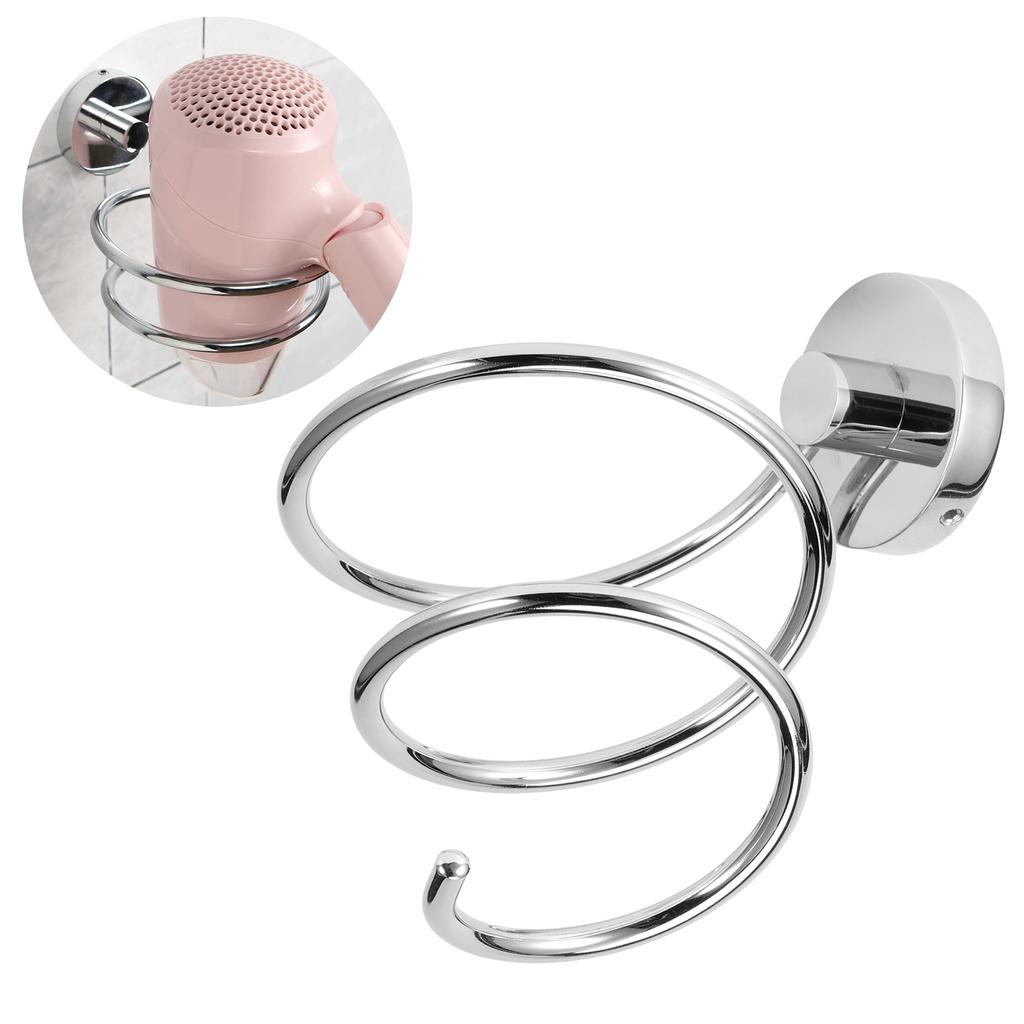 Wandmontierter Föhnhalter Friseurgebläsehalter Badezimmerregal Aufbewahrungsständer Hänger