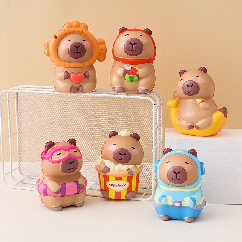 YD TOYS Mini Slow-Rebound Pu Material Cute Capybara Series Stress-Relief Squishy Toy for Children & Youth Unisex