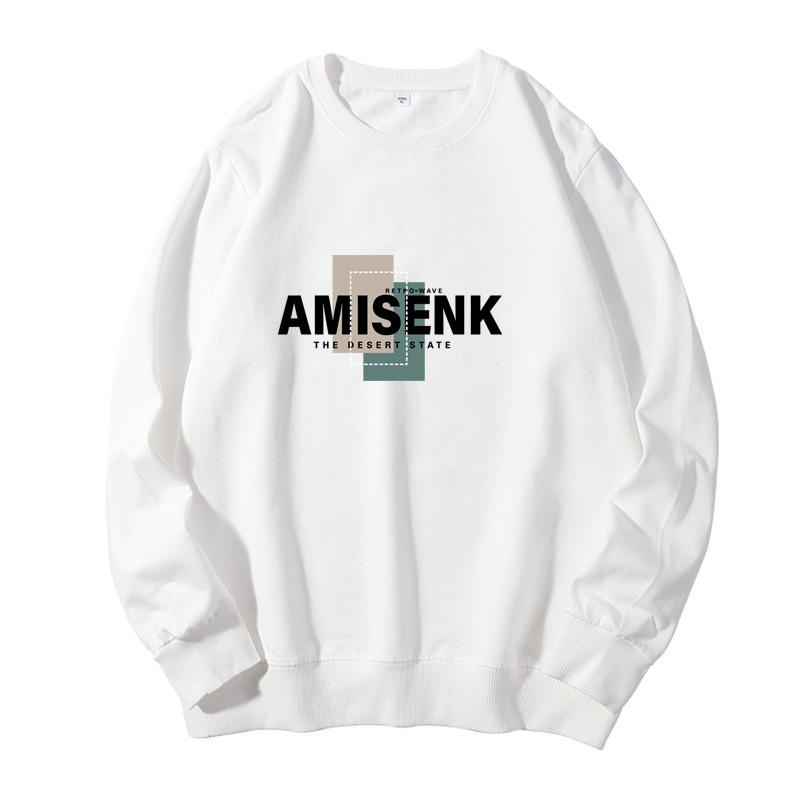 Men's Fleece-Lined Youth Pullover - Loose Fit Autumn/Winter Casual Top