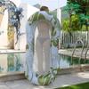 Flower Pattern Inflatable Lounger Portable Floating Bed Foldable Water Chair Wholesale