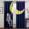 Anime Cartoon Weltraum Astronaut Hochverdunkelnder Vorhang für Wohnzimmer Schlafzimmer Hotel Fenster Dicke Verdunkelungsvorhänge Verschiedene Drapierungen