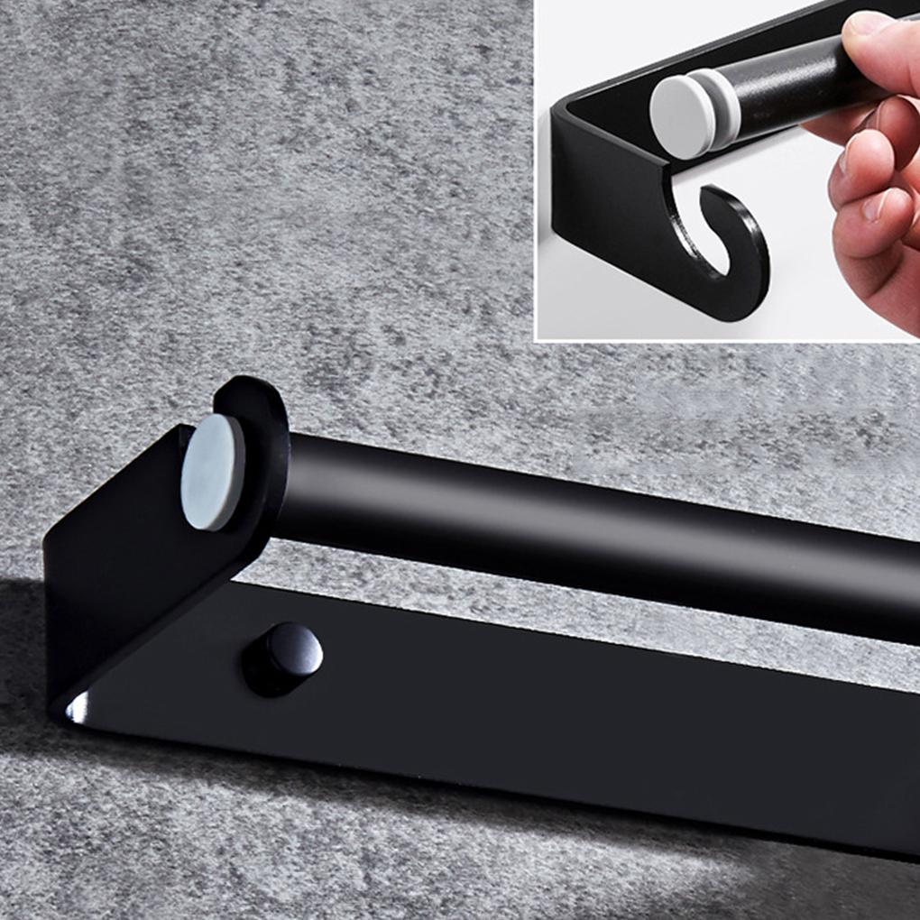 RecabLeght Toilet Paper Holder Bathroom Towel Rack Aluminum Paper Towels Holder Kitchen Roll Wc Accessories Wall Mounted Shelf