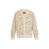 Levis Lässiger Vielseitiger V-Ausschnitt Strick-Cardigan Langarm-Pullover Unisex-Pullover Beige A6805-0000