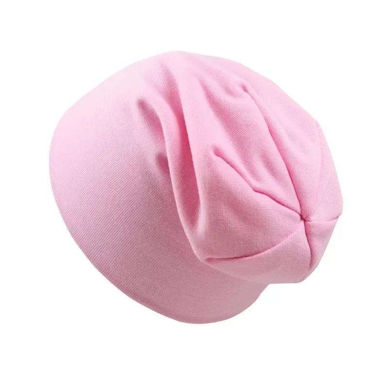 0M-4Y New Baby Street Dance Hip Hop Spring Autumn Hat Scarf for Boys Girls Knitted Cap Winter Warm Solid Color Children