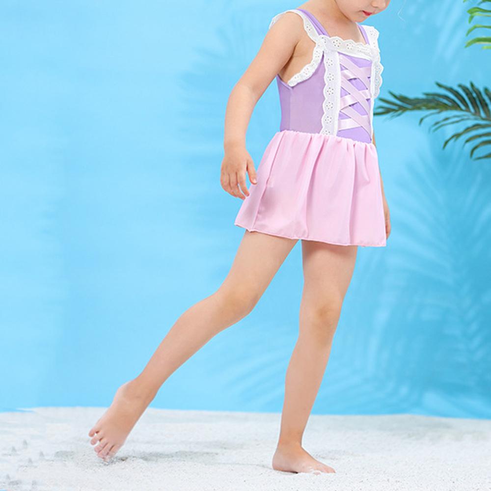 Luvoko Ensemble Bikini Fille Enfant, Maillot De Bain Sirène Jupe Bikini Fille Ensemble Maillot De Bain Période Femmes 3 Pcs Imprimé Floral Bretelles (Rose, 12-13 Ans