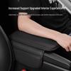 Car Armrest Riser Pad with Non-Slip PU Leather Cover and Storage Bag