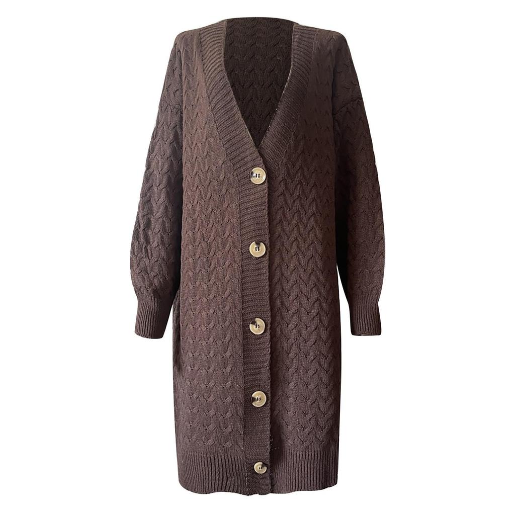 Γυναικείο Boho Patchwork Ζακέτα Μακρύ Πουλόβερ Ανοιχτό Μπροστινό Πλεκτό Πουλόβερ