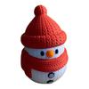 3D Printed Snowman Ornament DIY Assembly Mini Textured Snowman Figurine Tabletop Snowman Decoration for Home Office Desk Christmas