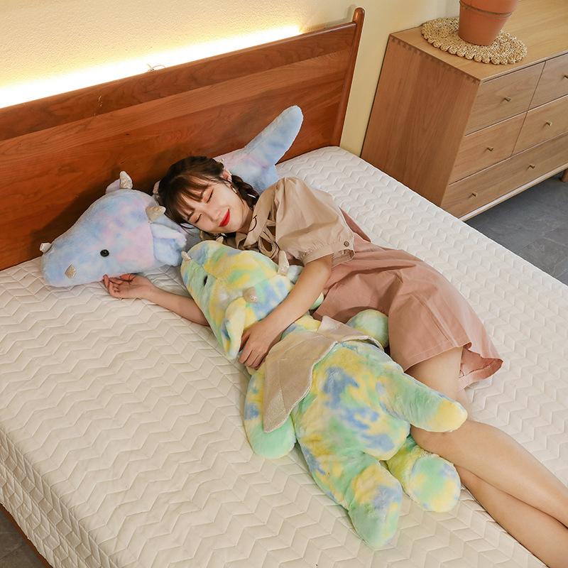Cute Vibrant Dinosaur Plush Pillow Toy Soft And Cuddly Anime Figure