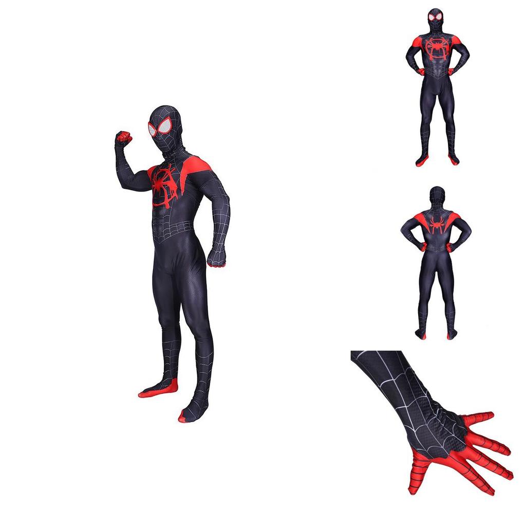 Spider Into The Spider-verse Lycra Spandex Kids Adult Costume With Exquisite Detail