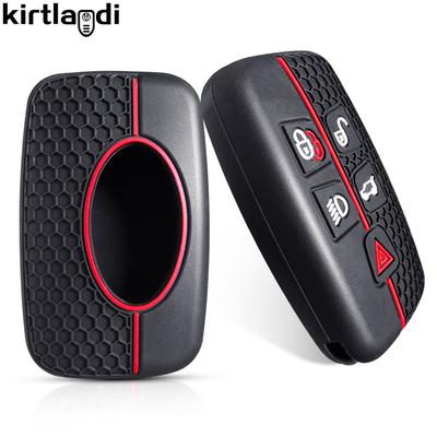 For Land Rover Range Rover R Discovery Sport 3 4 Elander Evoque Velar Freelander Silicone Car Key Cover Remote Key Case Keychain