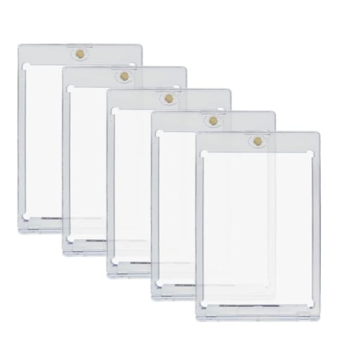 Set of 5 Magnetic Card Loaders for 35pt Trading Cards, Pok?mon Cards, Yu-Gi-Oh Cards, Protective, Moisture-Proof, Storage, Collection, UV Protection,