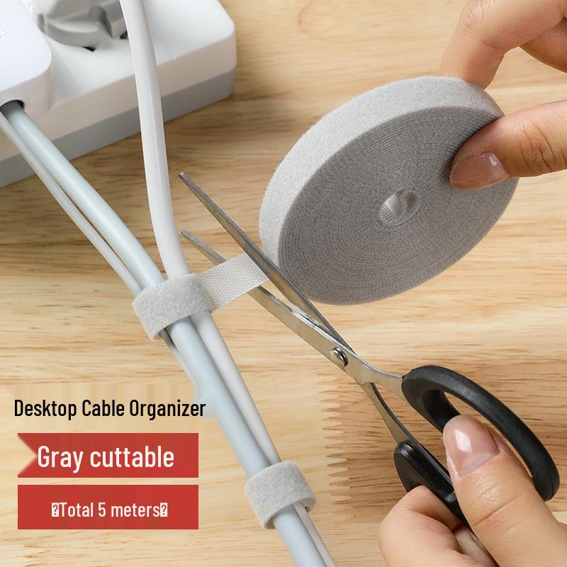 Self-Adhesive Hook & Loop Cable Ties for Cable Management & Storage